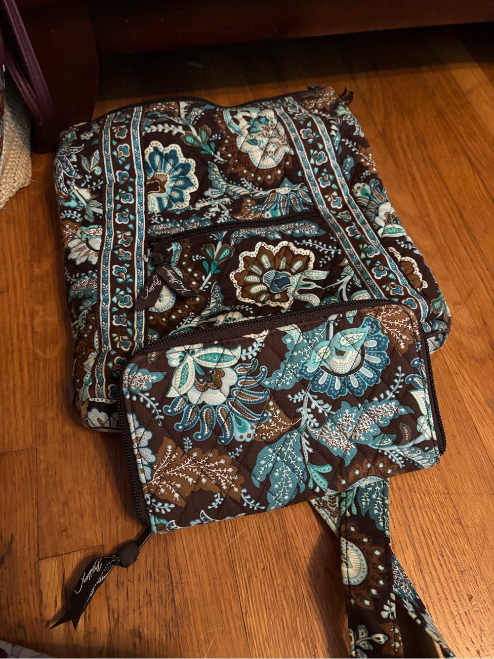 Vera Bradley crossbody with matching wallet